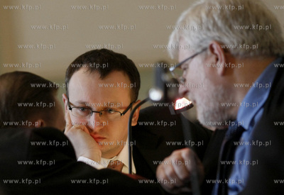Gdansk. Sesja Rady Miasta. Nz radny PO Tomasz Slodkowski.
11.02.2010
fot....