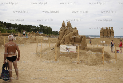 Gdansk Jelitkowo. Gdanski Festiwal Rzezby z Piasku....