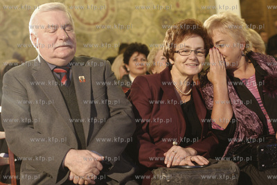 Gdansk. Ratusz Glownomiejski. Lech Walesa otrzymal...