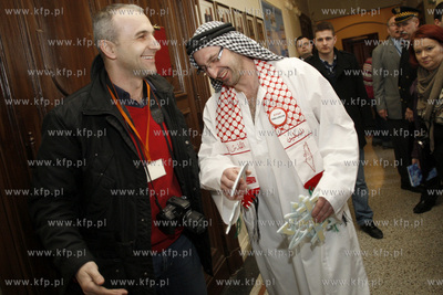 Gdansk. Sesja Rady Miasta. Czlonkowie Ruchu Poparcia...