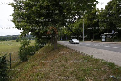 Gdansk. Boisko pilkarskie przy ul.Koscierskiej klubu...