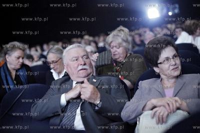 37 Gdynia Film Festival. Nz Lech Walesa z zona Danuta...