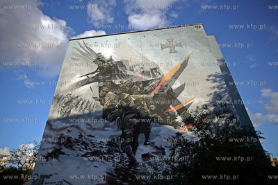 Gdansk Zaspa. Premiera muralu Narodowe Siły Zbrojne,...