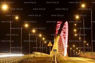 Gdansk Letnica. Wiaduktu przy PGE Arenie w ciagu Trasy...