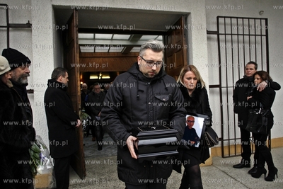 Gdansk. Cmentarz lostowicki. Pogrzeb perkusity zespolu...