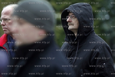 Gdansk. Cmentarz lostowicki. Pogrzeb perkusity zespolu...