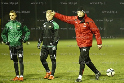 Boisko treningowe przy ul. Traugutta w Gdańsku. Trening...