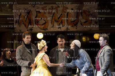 Opera Bałtycka. Próba generalna opery Cyganerii Giacoma...