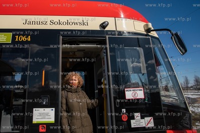 Gdańsk, pętla tramwajowa przy ul. Witosa. Uroczystość...
