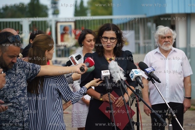 Briefing Aleksandry Dulkiewicz, prezydent Gdańska...