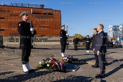 Plac Solidarności, Gdańsk. Wizyta Prezydenta Republiki...