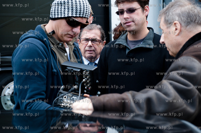 Gdynia. Plan zdjeciowy filmu pt Uklad Zamkniety w rezyserii...