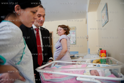 Gdynia. Szpitalu Morskim im. PCK w Redlowie. Prezydent...