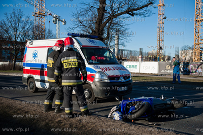 Gdansk. Aleja Grunwaldzka Wypadek drogowy z udzialem...