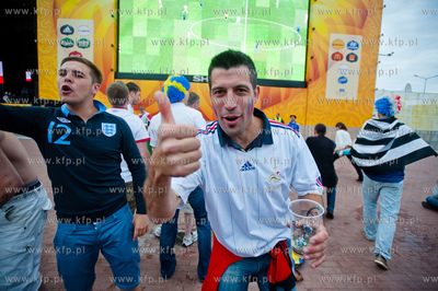 Gdansk. Fanzone - Strefa Kibica. Relacja meczu Mistrzostw...