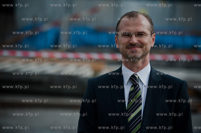 Gdansk. Wrzeszcz. Uroczystosc wmurowania kamienia wegielnego...