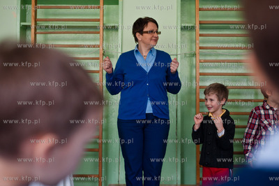 Gdansk. Zaspa. Przedszkole nr 66. Wizyta wiceministra...