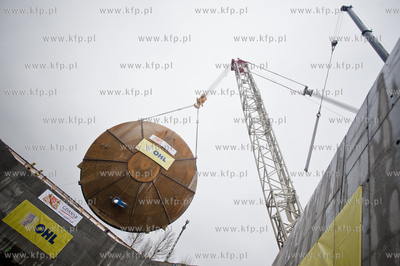 Gdansk. Powstajacy Wezel Marynaki Polskiej. Uroczystosc...