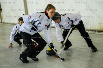 Gdansk. Hala Oliwia. Tor Curlingowy. Mecz 5 kolejki...