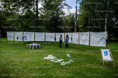 Park Połnocny w Sopocie. Festiwal Literacki Sopot....