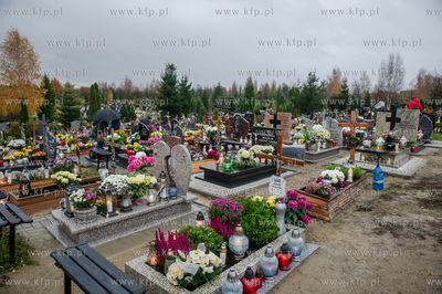 Gdańsk. Cmentarz Łostowicki. Dzień Wszystkich Świętych....