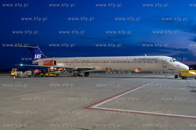 Gdansk, Rebiechowo Nz. MD-82 Linii SAS Scandinavian...