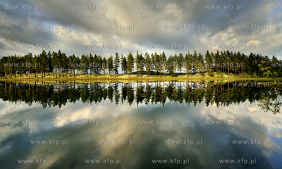 Norwegia. Okolice miejscowosci Rognan w polnocnej czesci...