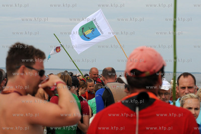 XII edycja Marszu Sledzia przez Zatoke Pucka na trasie...
