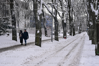 Sopot. Centrum Sopotu i Park Północny po obfitych...