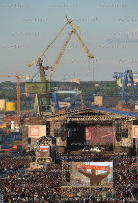 Gdansk. Stocznia. Koncert Zaczelo Sie W Polsce bedacy...
