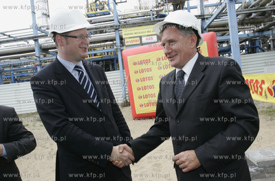 Wizyta w gdanskiej rafinerii Grupy Lotos Ministra Gospodarki...