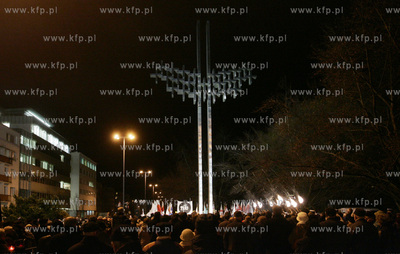Gdynia.  Obchody rocznicowe wydarzen Grudnia 1970....