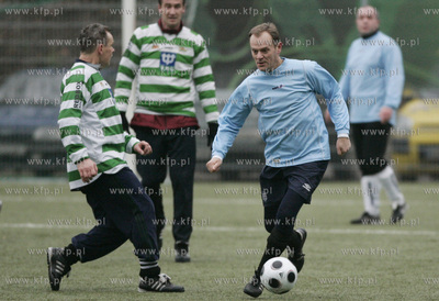 Gdansk. Boisko treningowe Lechii Gdansk.Mecz Oldboye...