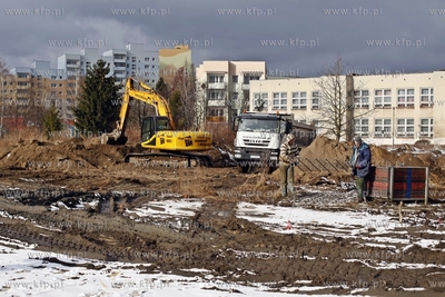 Gdansk Zaspa. Rozpoczecie budowy Nowej Gildii w okolicach...