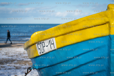 Sopot, plaża. 12.03.2023 / fot. Anna Rezulak / KFP