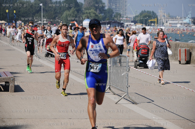 Gdynia. Bulwar nadmorski. Mistrzostwa Polski w Aquatlonie,...