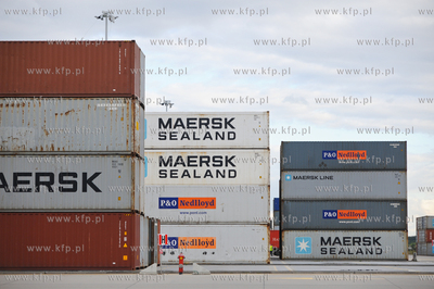 Gdansk. Terminal kontenerowy DCT. Wizyta przedstawicieli...