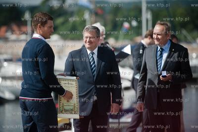 Sopot - molo. Przystan Jachtowa. Uroczystosc slubowania...