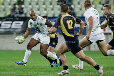 Gdansk. PGE Arena. Mecz ekstraklasy rugby. Derby trojmiasta...