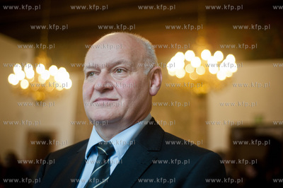 Gdansk. Ratusz Glownego Miasta. Uroczystosc wreczenia...