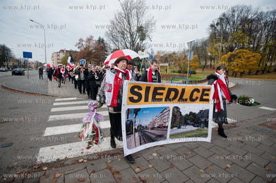 Gdansk. Siedlce. Dzielnicowe obchody Dnia Niepodleglosci,...