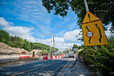 Gdansk. Ul. Franciszka Rakoczego. Budowa Pomorskiej...