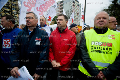 Gdansk. Manifestacja niezadowolonia, zorganizowana...