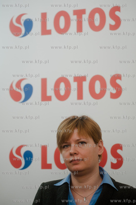 Gdansk. Lotos Petrobaltik. Konferencja prasowa poswiecona...