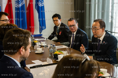 Gdansk. Hotel Hilton. Spotkanie premier Ewy Kopacz...