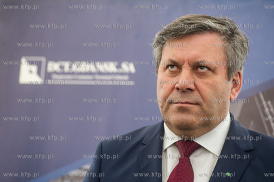 Gdansk. Terminal kontenerowy DCT. Uroczystosc inauguracji...