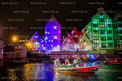 Gdańsk. Przywitanie Swietego Mikolaja oraz zapalenie...