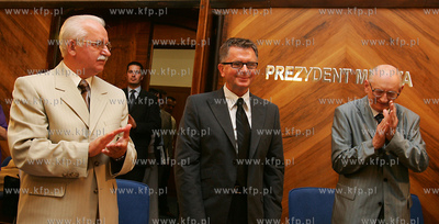 Szczecin .Nadanie tytulu Honorowego Obywatela Miasta...