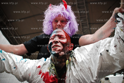 Jedna z atrakcji Jarmarku sw. Dominika byl chrzest...