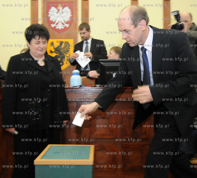 Sesja Sejmiku Wojewodztwa Pomorskiego. Podczas obrad...